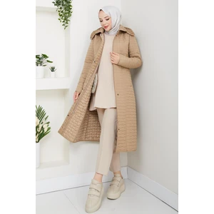 110CM Içi Velboalı Kapitone Mont