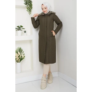 110CM Içi Velboalı Kapitone Mont