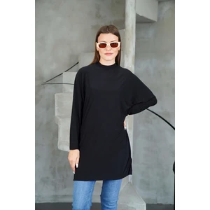Tesettür Extra Uzun Tunik -Siyah