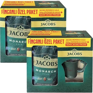 Monarch Gold 200 gr Ikonik Jacobs Fincanlı Set x 2 Adet