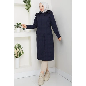 110CM Içi Velboalı Kapitone Mont