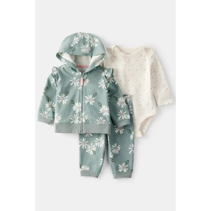 Kız Bebek Mint 3lü Hırkalı