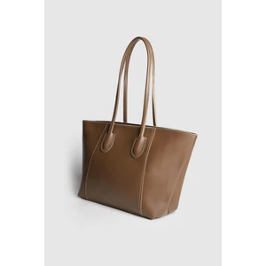 Lagraccio Paris Kadın Mors Büyük Boy Omuz Çantası Koyu Vizon