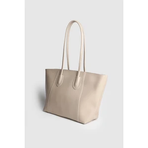 Lagraccio Paris Kadın Mors Büyük Boy Omuz Çantası Vizon