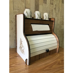 Ekmeklik New Bread Box,havlu Peçetelik(Saklama Gözlü, Baharatlık Rafı, Dekoratif Demonte