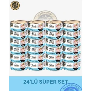 Ton Balıklı-Tavuklu Yetişkin Kedi Konservesi 24X85GR