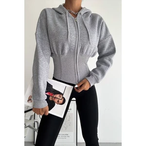 Kadın Siyah Fermuarlı Hoodie – Minimal Sokak Ruhuyla