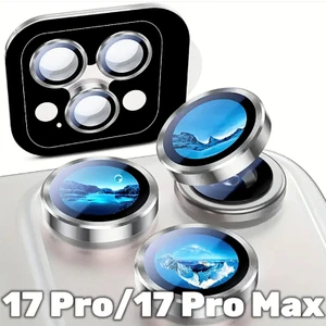 iPhone 17 Pro Max ve 17 Pro Uyumlu Kolay Uygulama Aparatlı Yüksek Kalite Safir Kamera Lens Koruyucu