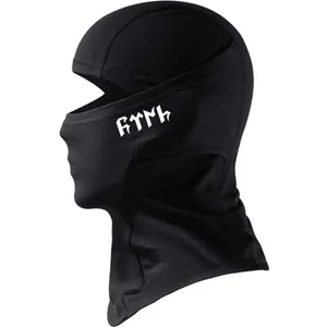 Göktürkçe Türk Yazılı Siyah Kar Maskesi Balaklava Kış Motor