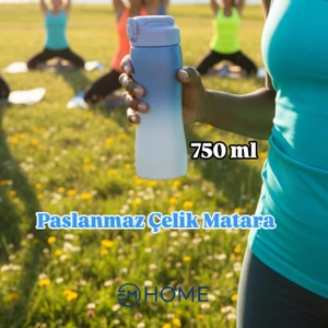 304 Paslanmaz Çelik Matara 750ML Spor Matarası Okul Matarası
