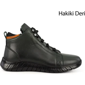 Erkek  Fermuarlı Hakiki Deri Outdoor Bot