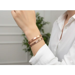 2 Adet 1 Adet Sade ve Şık 1 Adet Motifli Saf Bakır Bileklik Tamamen Doğal