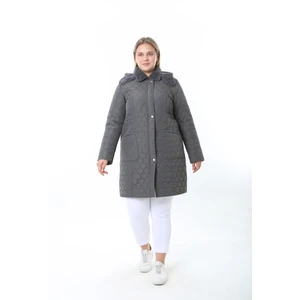 İthal Yumuşak Kürklü Mont, Büyük Beden , Tavşan Tüylü Kaban, Su Itici Mont,kapitone Mont,diz üstü