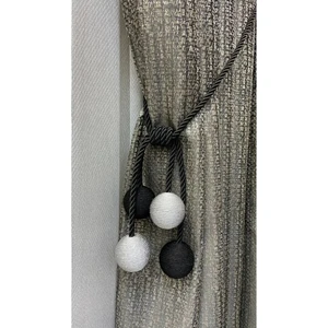 Modern Sarım 4 Toplu Braçol Kornişe Takmatik Ipli Tavan Perde aksesuarı