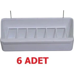 Uzun Beyaz Yemlik 6 Gözlü 6 Adet