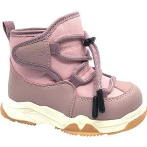 Bull 22-30 Numara Kız Çocuk Pudra Renk Anatomik Tabanlı Içi Kürklü Destekli Bot