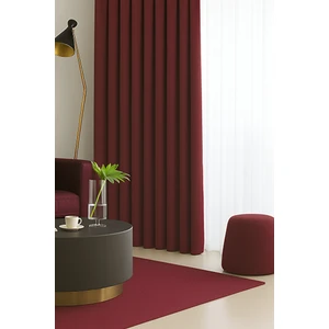 Bordo Blackout, Işık Geçirmez, Karartma Perde, Pilesiz, Lüks, Tek Kanat, Güneşlik