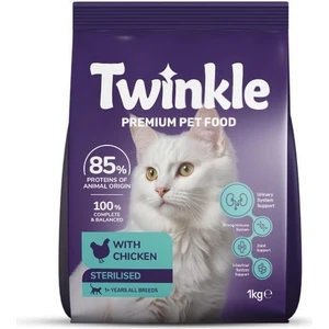 Tavuklu Kısırlaştırılmış Kedi Maması 1kg – Yetişkin Kediler Için Düşük Tahıllı, Dengeli ve Besleyici Kuru Mama