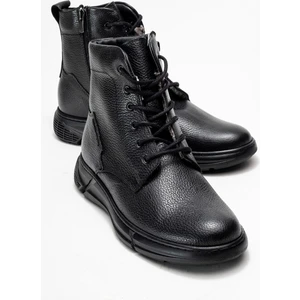 Hakiki Deri, Içi Kürklü, Fermuarlı, Su Geçirmez, Deri Erkek Bot