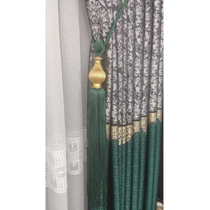 Zümrüt Yeşili Kuka Braçol Kornişe Takma Tavan Yan Bağlama Perde Toplama Aksesuar Tieback