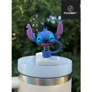 Stitch Termos Aksesuar Pipetli Termos Aksesuarı Pipet Süslemeleri