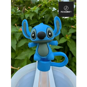 Stitch Termos Aksesuar Pipetli Termos Aksesuarı Pipet Süslemeleri