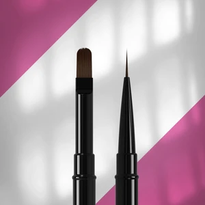 Çift Uçlu Sentetik Nail Art Liner Çizim ve Jel Fırçası 10-11MM Nbe-03/06