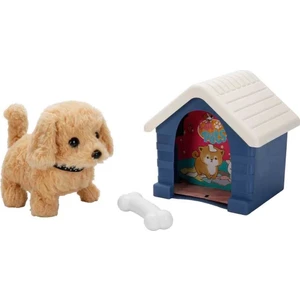 Sesli ve Hareketli Kulübeli Sevimli Peluş Köpek