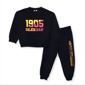 Unisex Sweatshirt Iki Iplik Bisiklet Yaka Uzun Kol