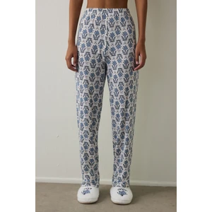 Çiçekli Tea Time Termal Etkili Pijama Altı