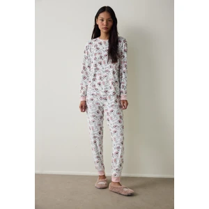 Tea Party Uzun Kollu Pijama Takımı