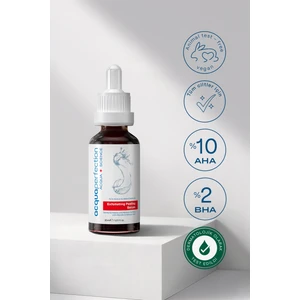 Acqua Perfection 10% Aha + 2% Bha Yenileyici & CanlandırıcıCilt Tonu Eşitleyici Kırmızı Exfoliating Peeling Serum (Ölü Hücre Temizleyici Etkili) 30ML Cilt Pürüzsüzleştirici Etki
