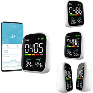 Wifi Kızılötesi Co2 Monitör Karbon Dioksit Monitörü Ndır Sensör Hava Kalitesi Monitörü Karbon Dioksit Dedektörü (Yurt Dışından)