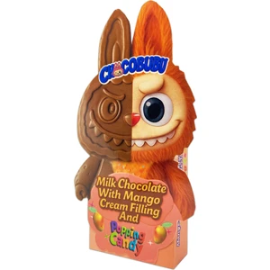 Chocobubu Patlayan Şekerli ve Mango Aromalı Süt Kreması Dolgulu Sütlü Çikolata 100 Gr.