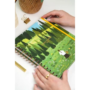 Matt Notebook 2026 Yılı Haftalık Kare Ajanda - 12 Aylık Manzara