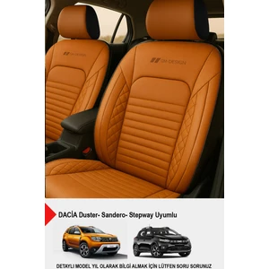 Istanbul Serisi Deri Oto Koltuk Kılıfı (Dacia Sandero-Stepway-Duster Uyumlu)