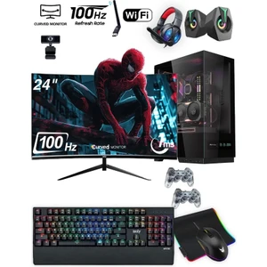 Obelisk i5-10400F 16GB 512GB SSD M.2 NVME RX580 8GB 256 Bit  24'' Oyuncu Masaüstü Bilgisayarı