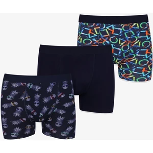 Erkek 3'lü Pamuklu Likralı Boxer