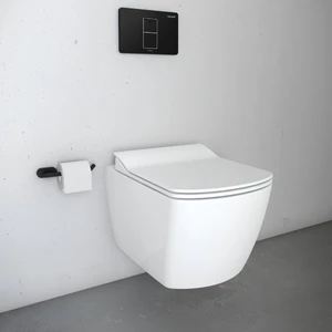 Elegant Beyaz Kanalsız Asma Klozet EG321, Creavit Elegant Yavaş Kapak