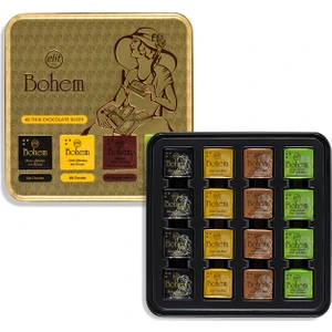 Elit Çikolata Bohem Madlen Çikolata Metal Kutu 250g Glutensiz