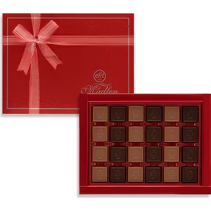 Elit Çikolata Sütlü ve Bitter Madlen Çikolata Bordo Kutu 430g Glutensiz