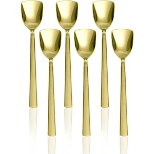 Osiris 6'lı Dondurma Tatlı Kaşığı Seti | Parlak Gold | 18/10 Paslanmaz Çelik | Lüks Tasarım