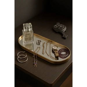  Aynalı Kozmetik Takı Düzenleyici Organizer  & Servis Sunum Tepsisi