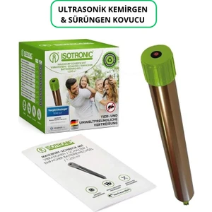 Altın Parmak Pilli Ultrasonik Kemirgen & Sürüngen Kovucu - 1250 M² Etki Alanı – Titreşimli
