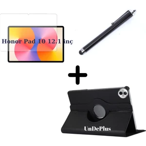 Honor Pad 10 12.1inç Kılıf Dönen Tablet Kilifi Ekran Koruyucu+Kalem
