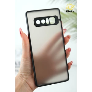 Samsung Galaxy Note 8 Kılıf Mat Parmak Izi Yapmaz Kamera Korumalı Renkli Tuşlu Sert Silikon