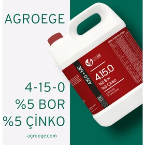 Bosteer 4-15-0 + 5 Bor (B) + 5 Çinko (Zn) ( 5 Litre )
