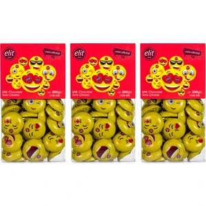 Elit Çikolata Mini Elitoloji Asetat Kutu 200 g 3lü Set (3x200g) Glutensiz