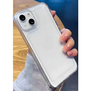 Apple iPhone 14 Kılıf Şeffaf Renksiz Esnek Silikon Kapak