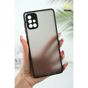 Samsung Galaxy A71 Kılıf Mat Parmak Izi Yapmaz Kamera Korumalı Renkli Tuşlu Sert Silikon